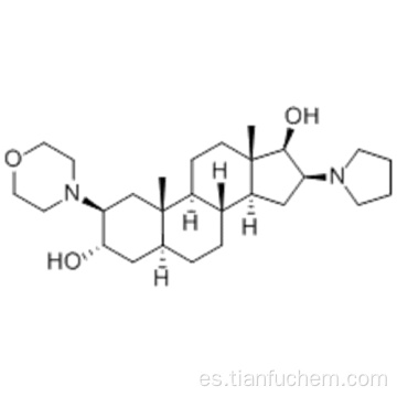 (2b, 3a, 5a, 16b, 17b) -2- (4-Morfolinil) -16- (1-pirrolidinil) androstano-3,17-diol CAS 119302-20-4